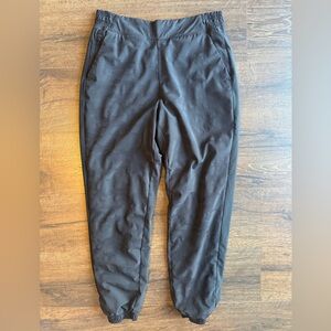 Athleta Black Camo Lined Jogger Pants